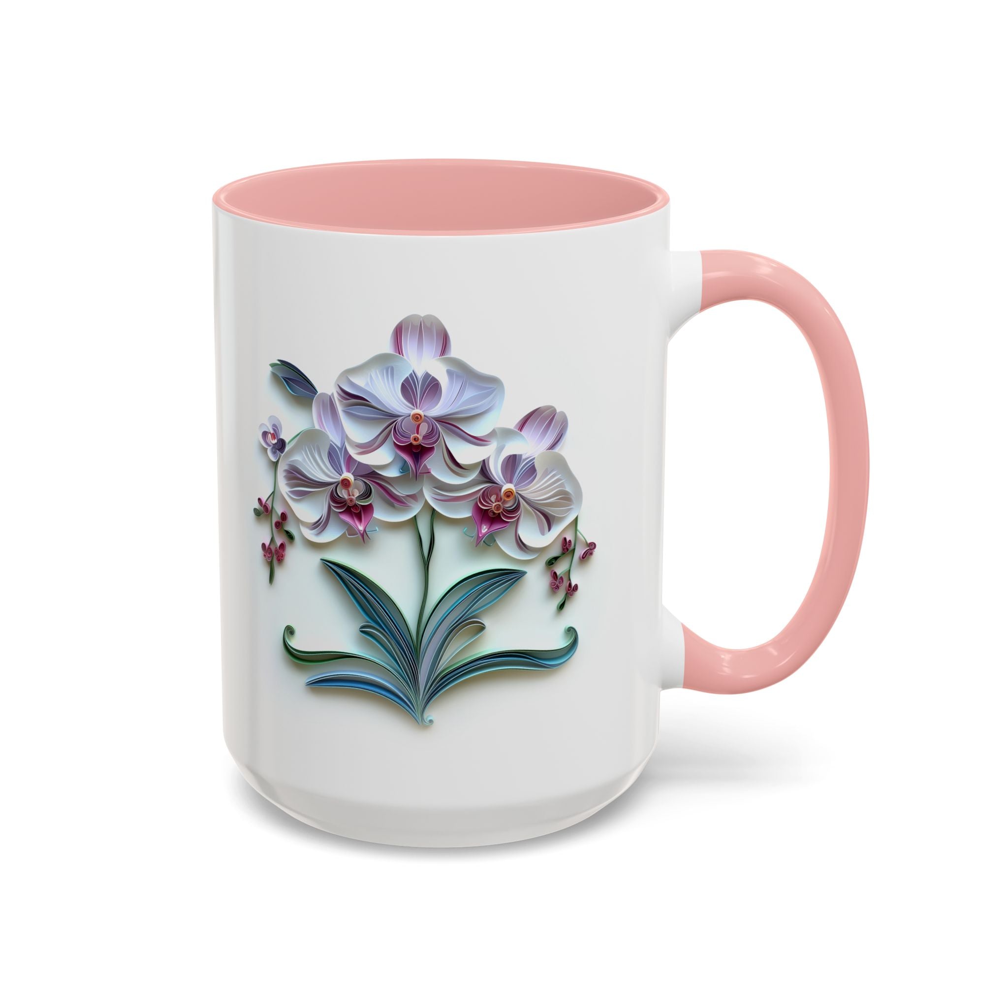 Orchids, Paper Quilling Mug-Mug-Wild Pour