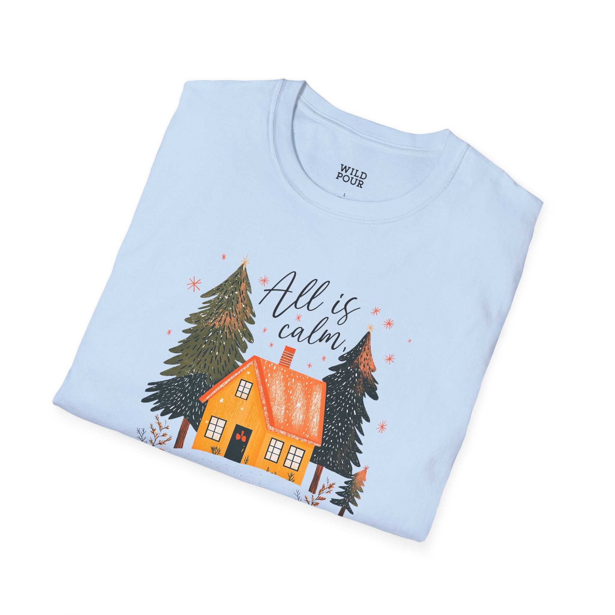 All is Calm, All is Bright Tee-Adult Tees-Wild Pour