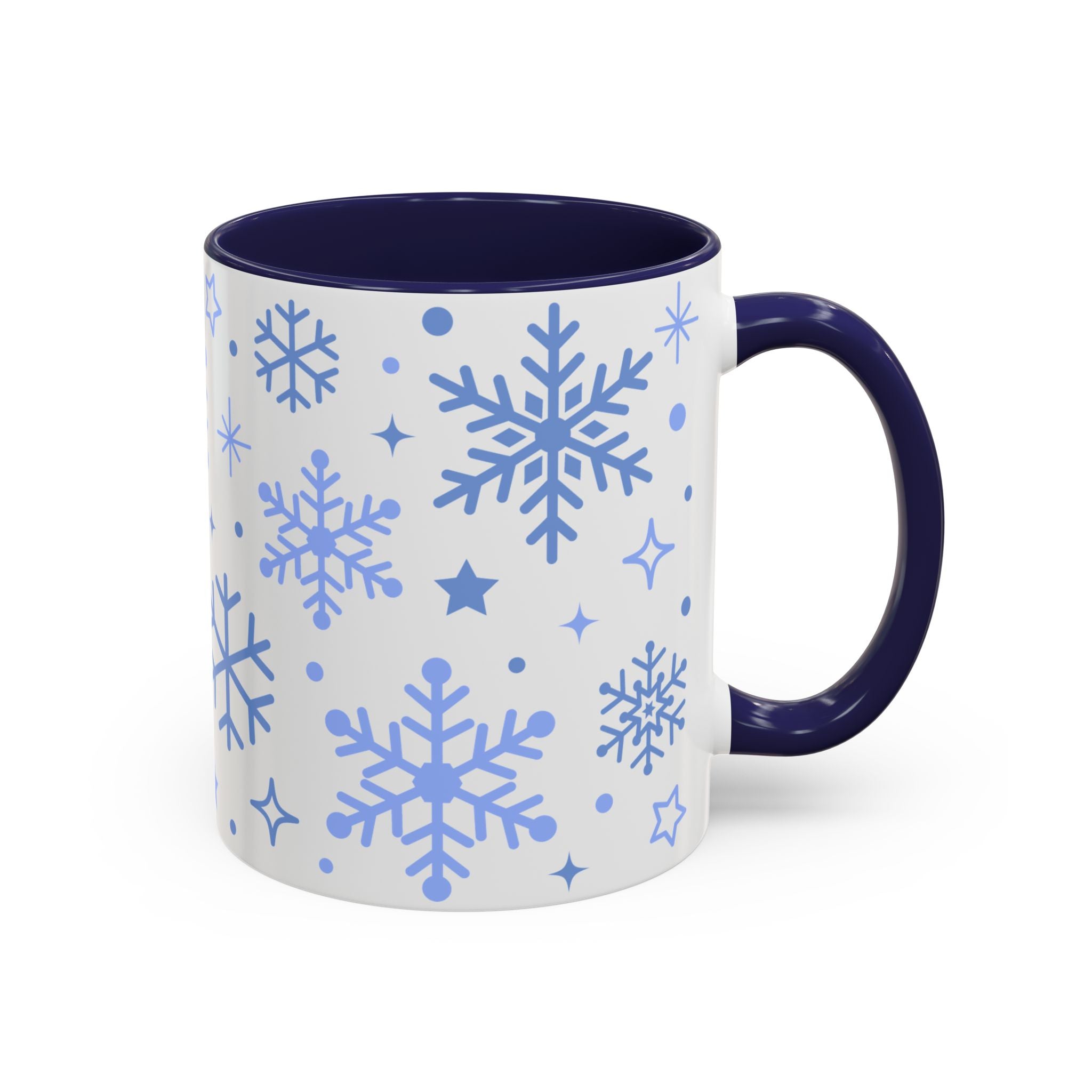 Winter Snowflakes, Wrap-Around Holiday Mug-Mug-Wild Pour