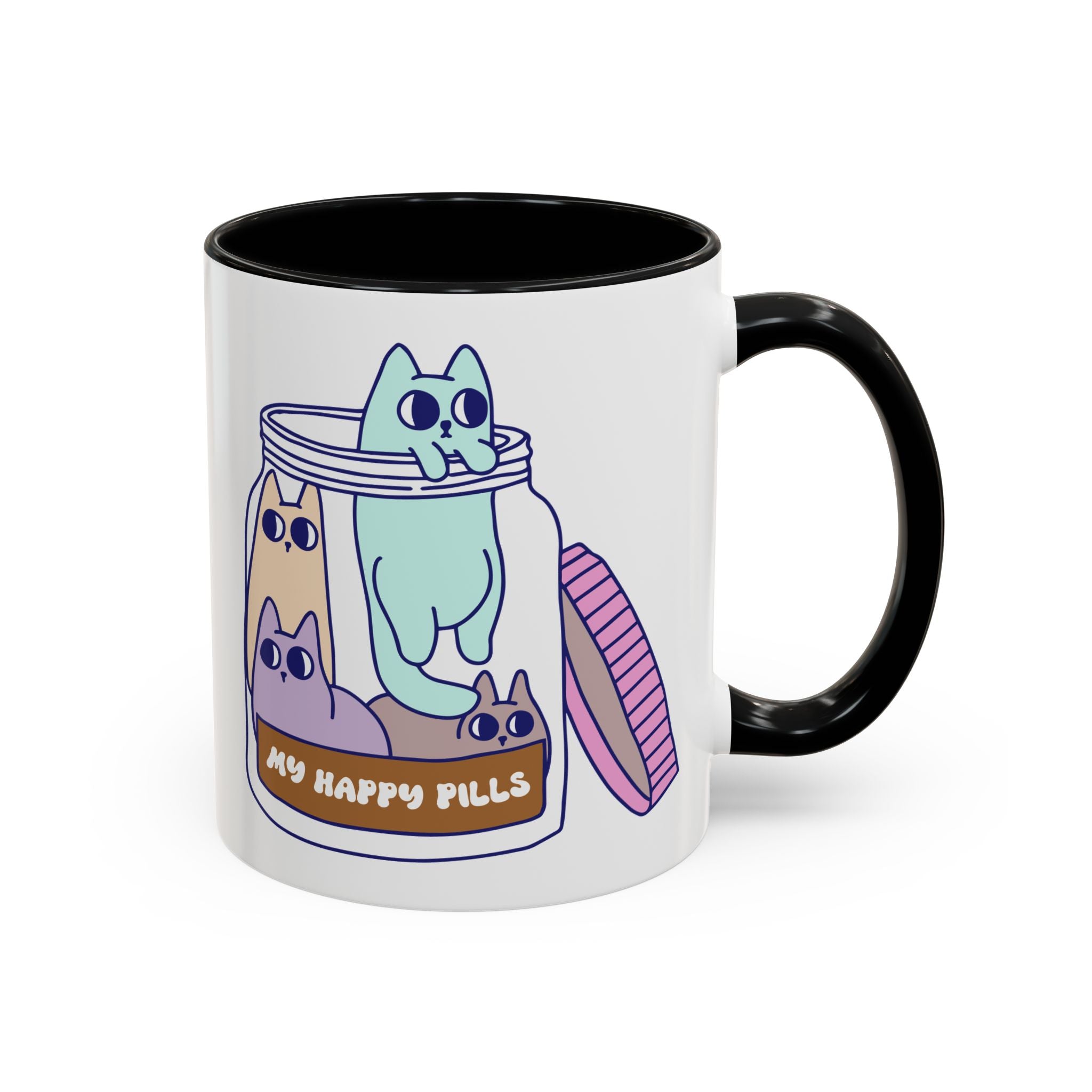 My Happy Pills, Cat Mug-Mug-Wild Pour