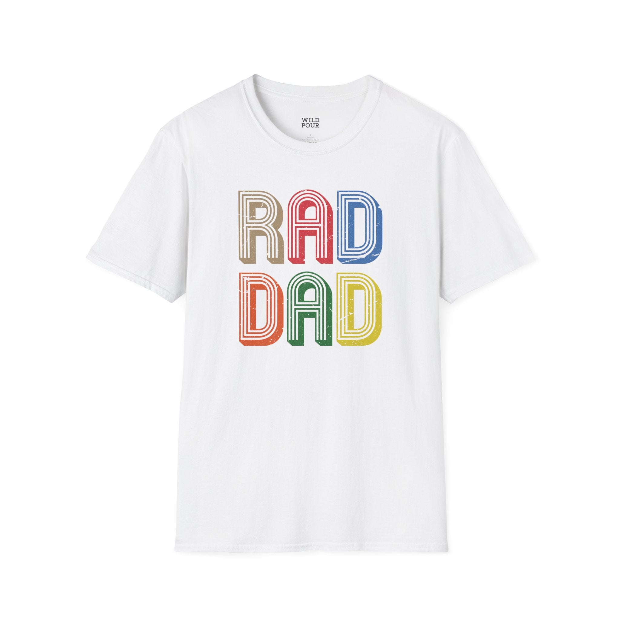 Rad Dad, Father's Day Tee-Adult Tees-Wild Pour