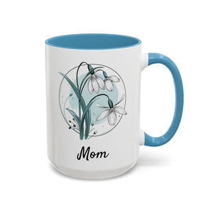 January Snowdrop, Personalized Birth Month Mug-Mug-Wild Pour