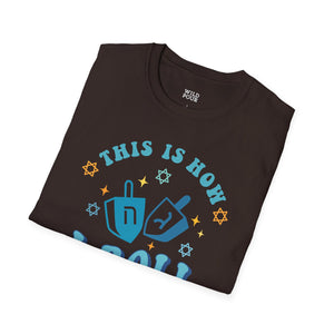 This is How I Roll, Dreidel Tee-Adult Tees-Wild Pour