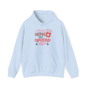 I Run on Coffee and Christmas Cheer Hoodie-Hoodie-Wild Pour