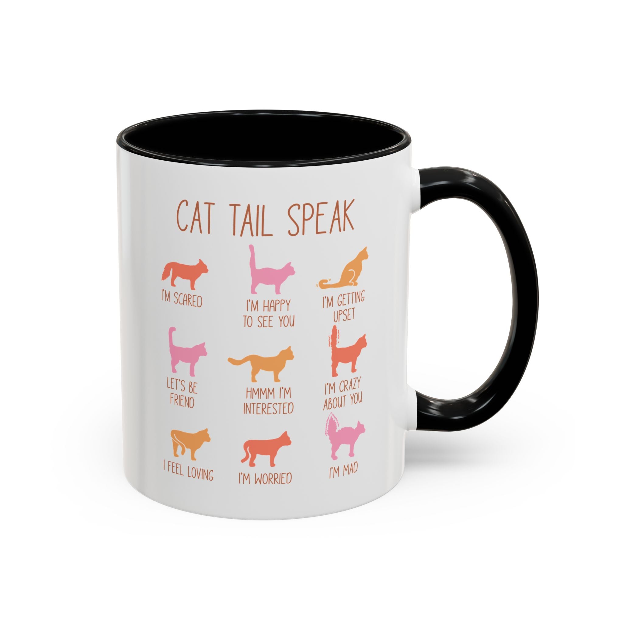 Cat Tail Speak, Cat Infographic Mug-Mug-Wild Pour