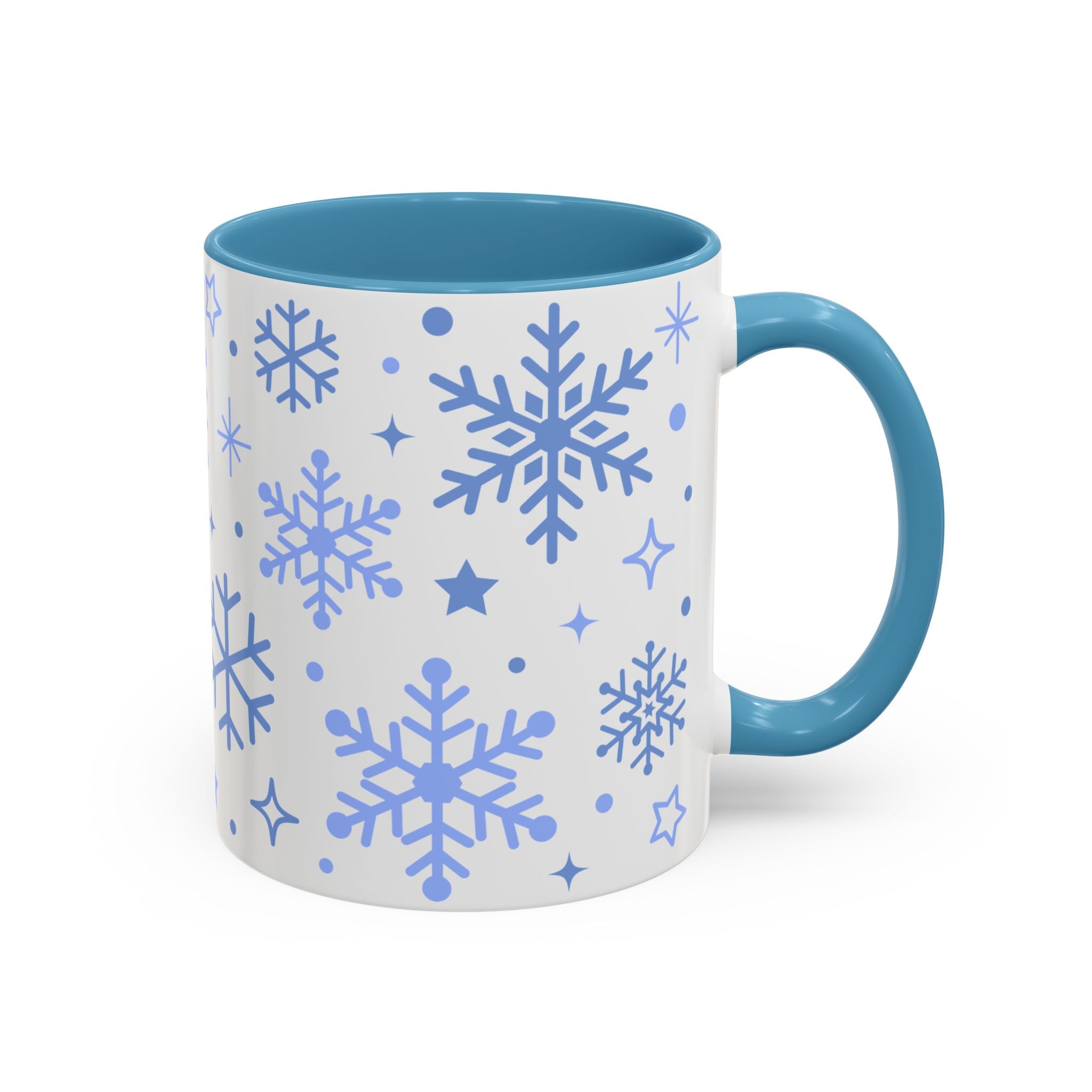 Winter Snowflakes, Wrap-Around Holiday Mug-Mug-Wild Pour