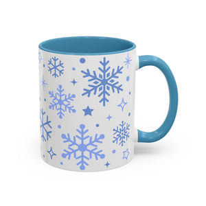 Winter Snowflakes, Wrap-Around Holiday Mug-Mug-Wild Pour