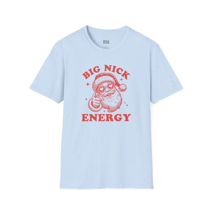 Big Nick Energy, Funny Santa Tee-Adult Tees-Wild Pour