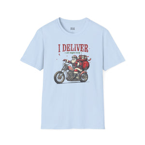 I Deliver All Night Long, Santa Tee - Ultra-soft and super comfy hoodies, made from a thick blend of cotton and polyester.