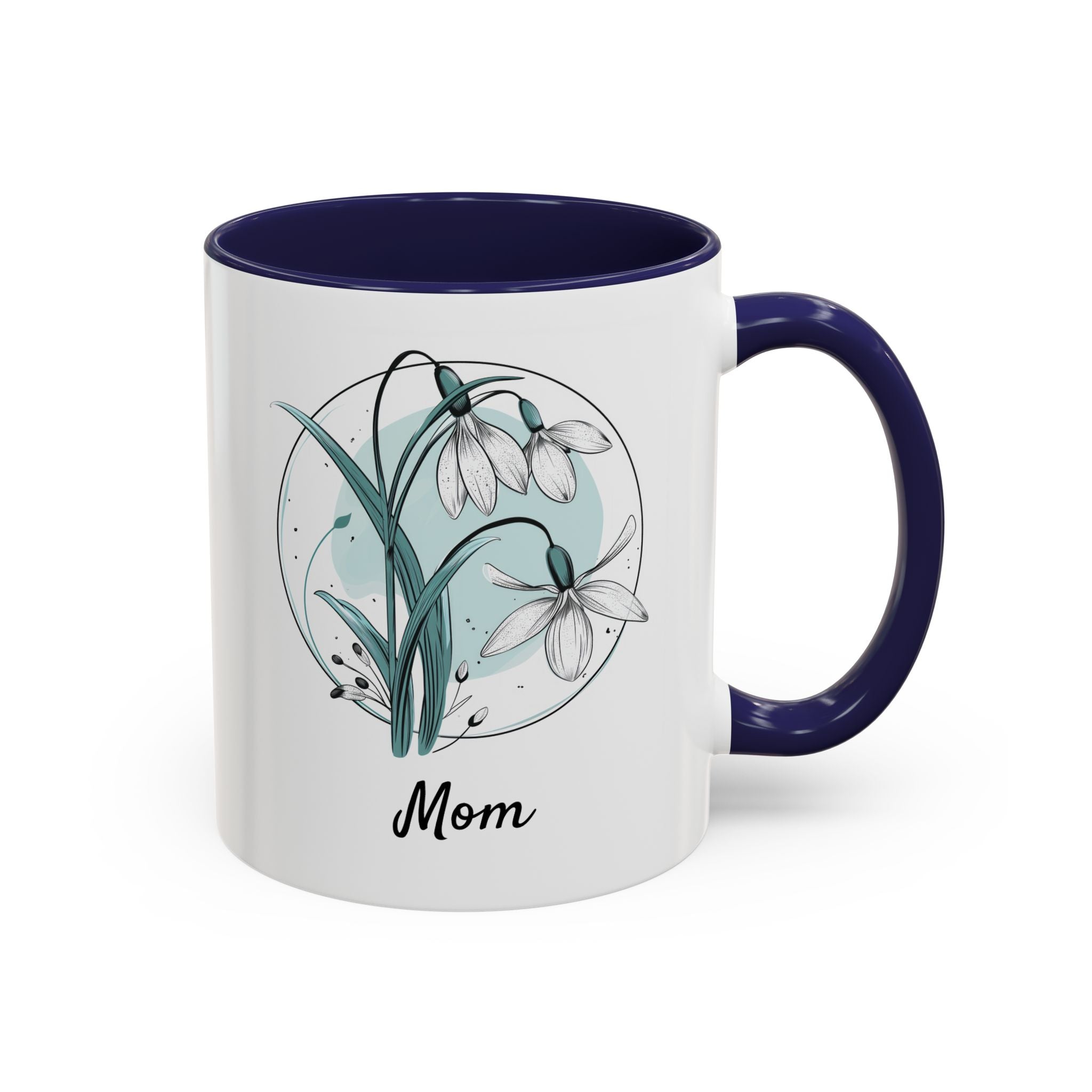 January Snowdrop, Personalized Birth Month Mug-Mug-Wild Pour