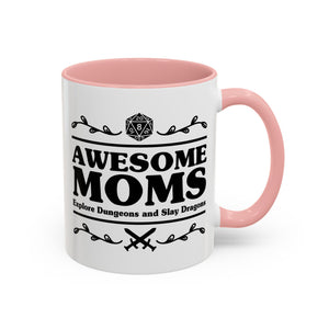 Awesome Moms Explore Dungeons & Slay Dragons, D&D Mug-Mug-Wild Pour