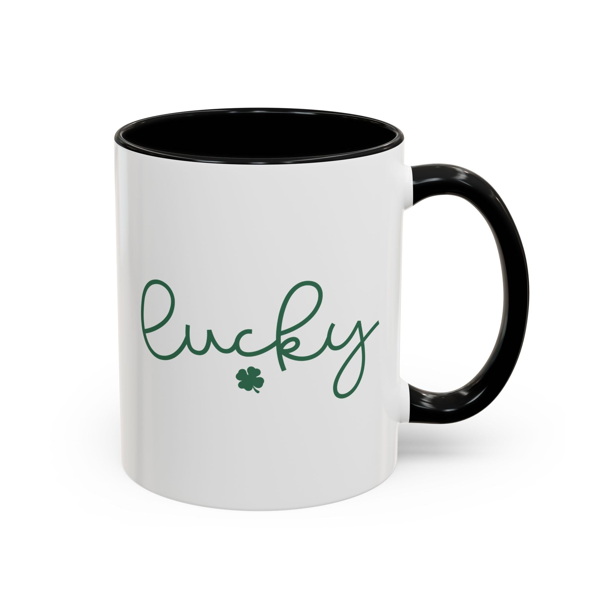 Lucky, Minimalist Shamrock | Mug