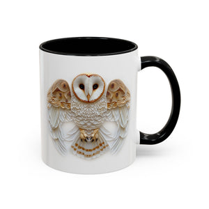 Barn Owl, Paper Quilling Mug-Mug-Wild Pour