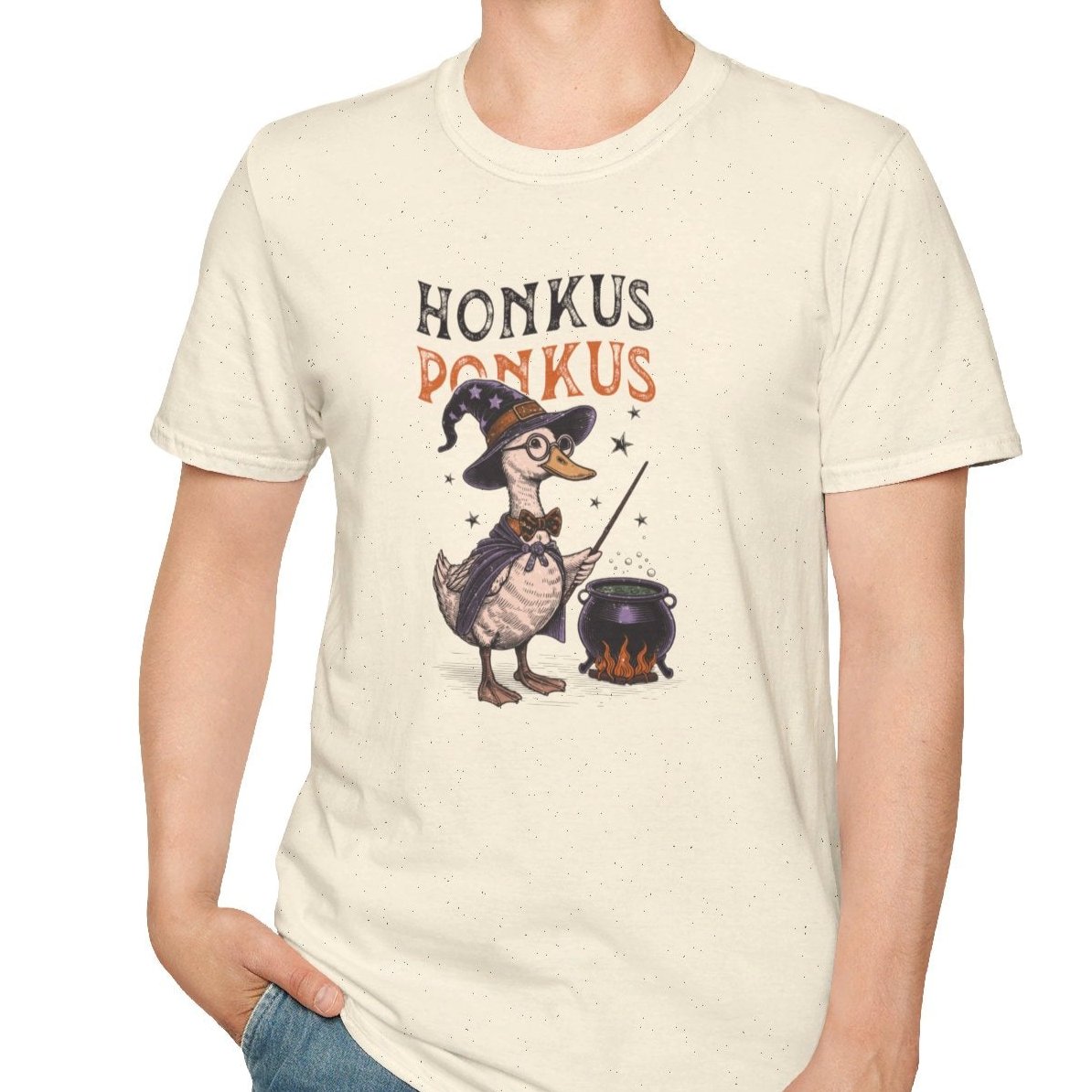 Honkus Ponkus - Vintage Duck Shirt-Adult Tees-Wild Pour