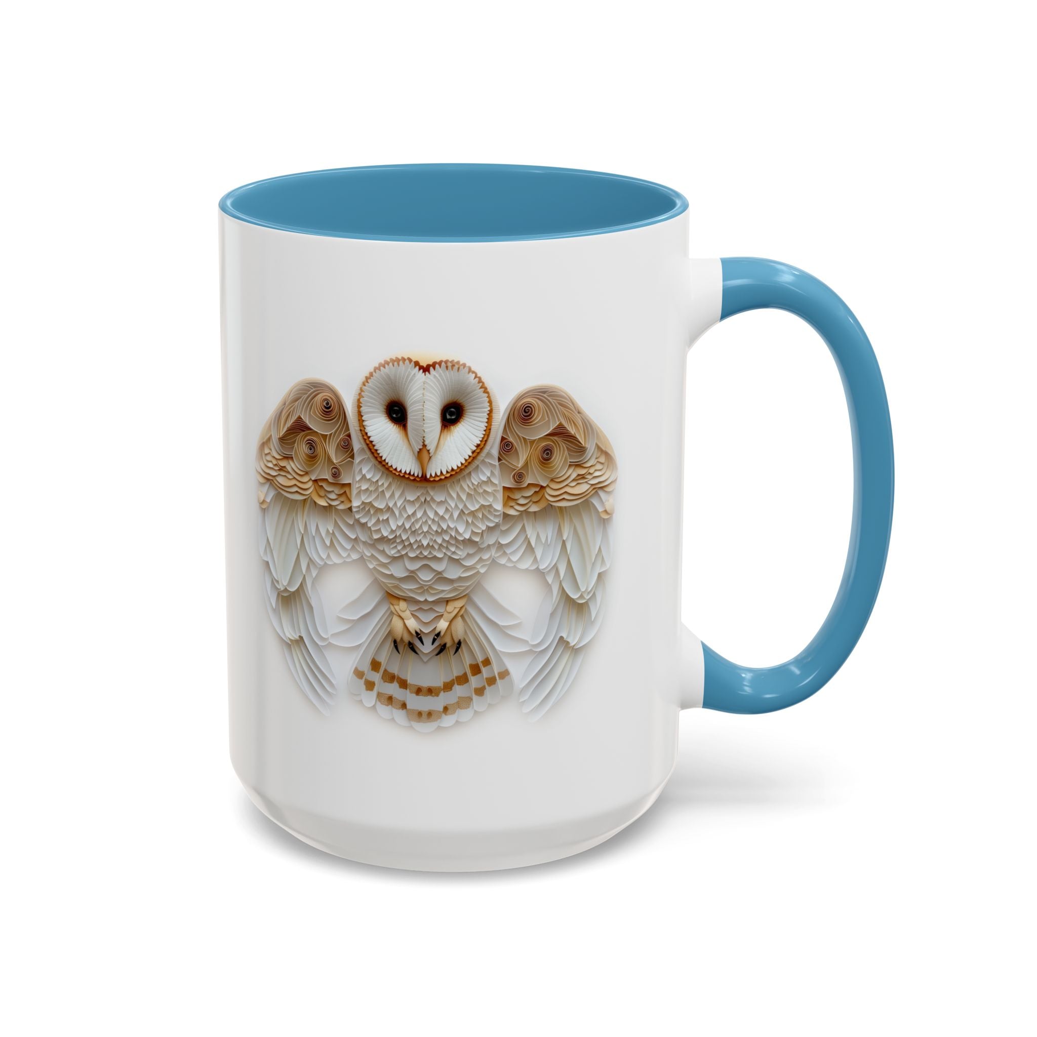 Barn Owl, Paper Quilling Mug-Mug-Wild Pour