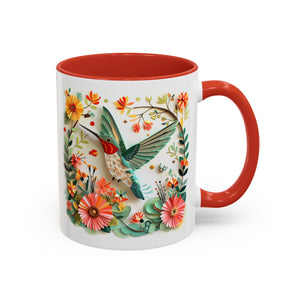 Hummingbird in Flight, Paper Quilling Mug-Mug-Wild Pour