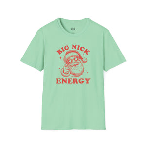 Big Nick Energy, Funny Santa Tee-Adult Tees-Wild Pour