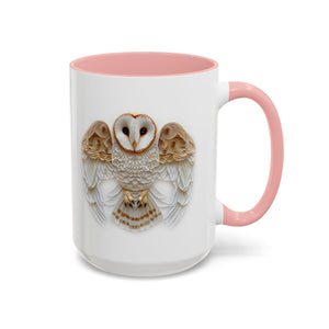 Barn Owl, Paper Quilling Mug-Mug-Wild Pour