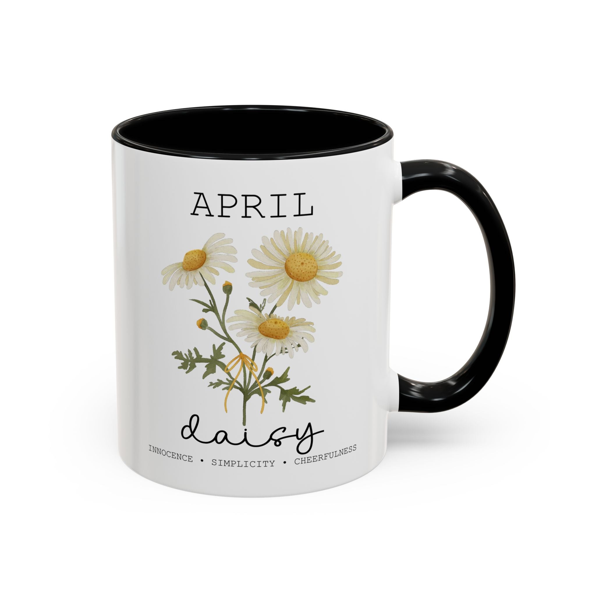 April Daisy, Virtues Birth Month Mug-Mug-Wild Pour