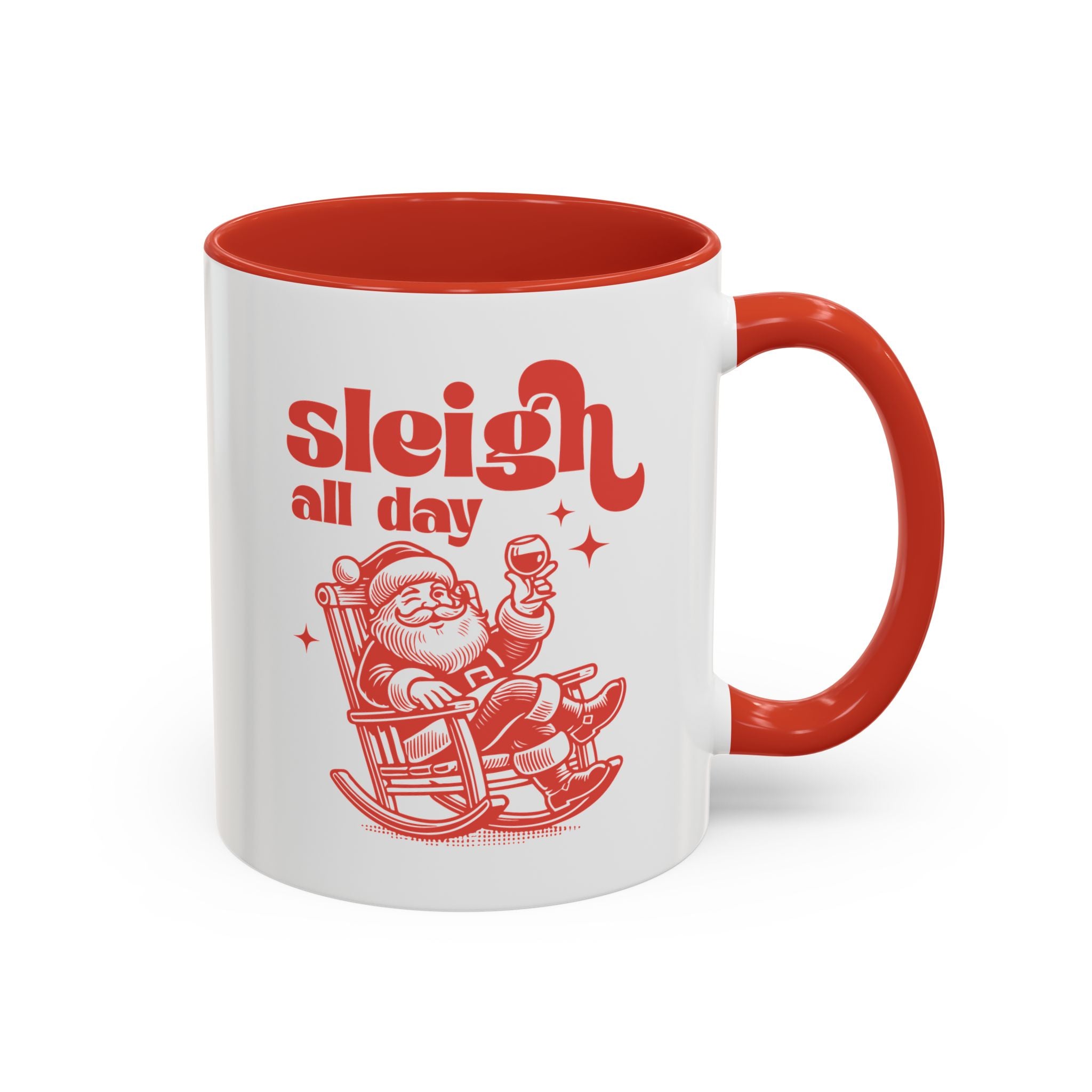 Sleigh All Day, Funny Santa Mug-Mug-Wild Pour