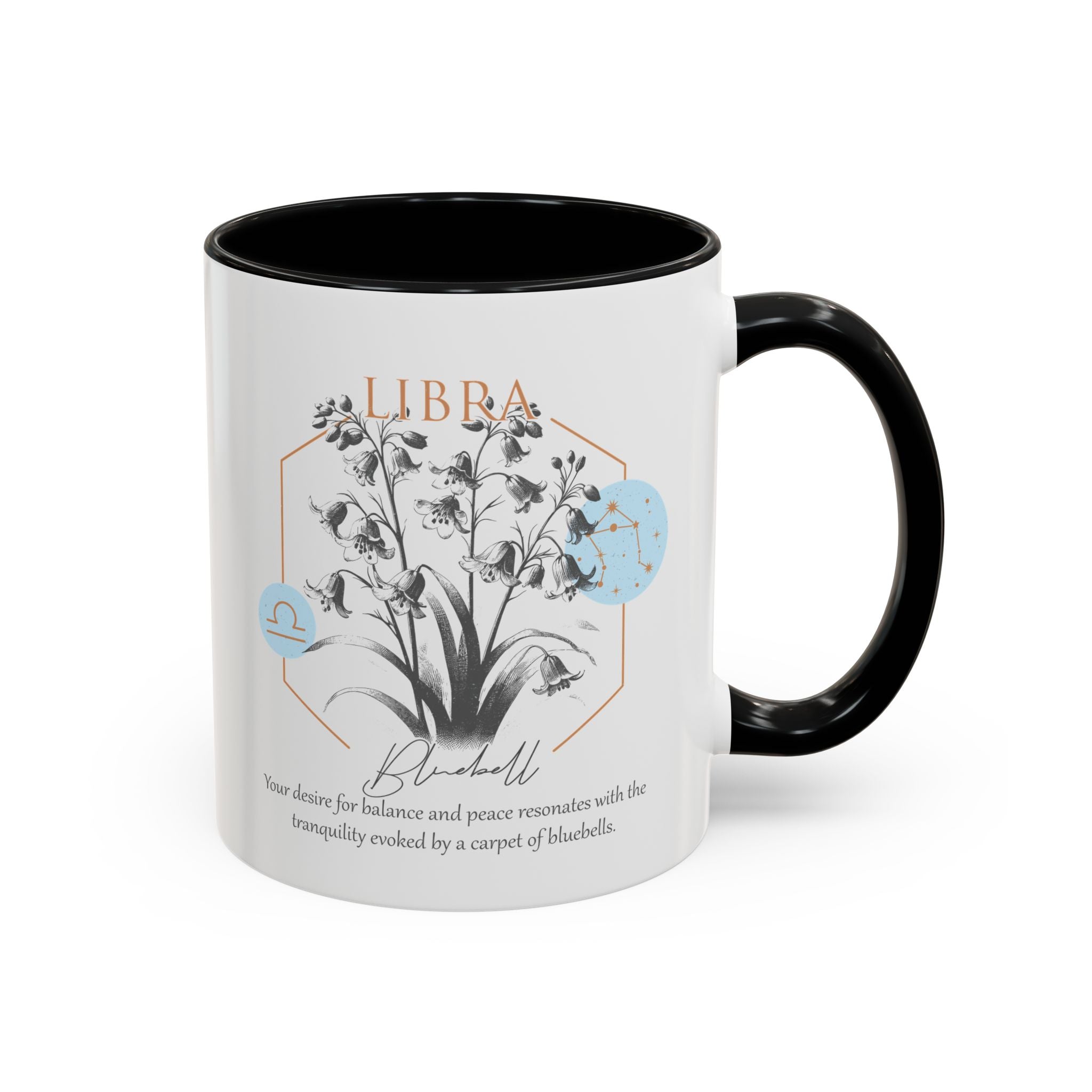 September - October, Bluebell, Libra, Zodiac Birth Month Mug-Mug-Wild Pour