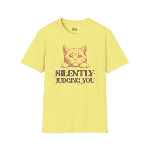 Silently Judging You, Cat Tee-Adult Tees-Wild Pour