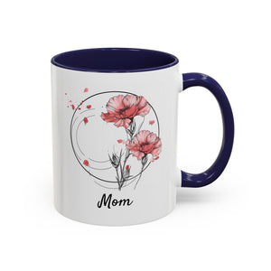 January Carnation, Personalized Birth Month Mug-Mug-Wild Pour