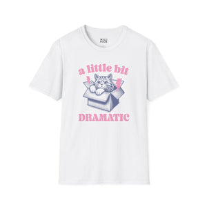 A Little Bit Dramatic Cat Tee-Adult Tees-Wild Pour