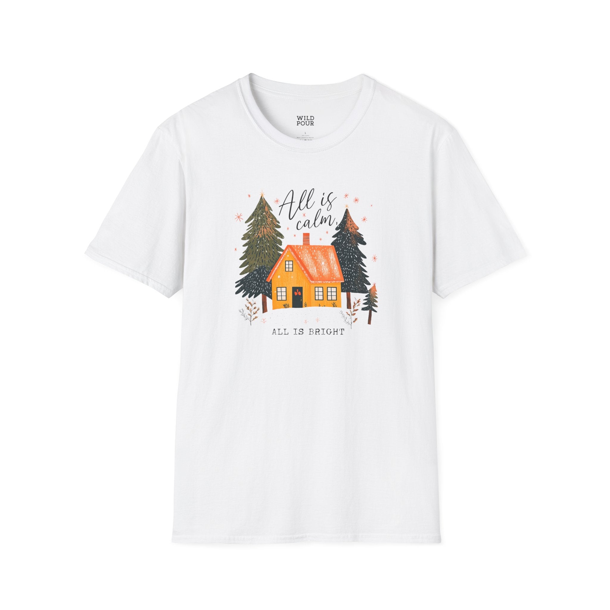 All is Calm, All is Bright Tee-Adult Tees-Wild Pour