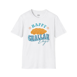 Happy Challah Days Tee-Adult Tees-Wild Pour