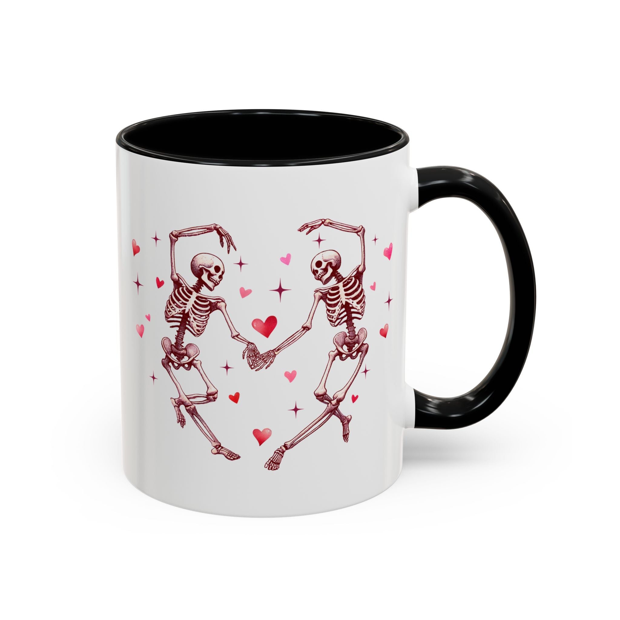 Love is Forever, Dancing Skeleton Heart Mug