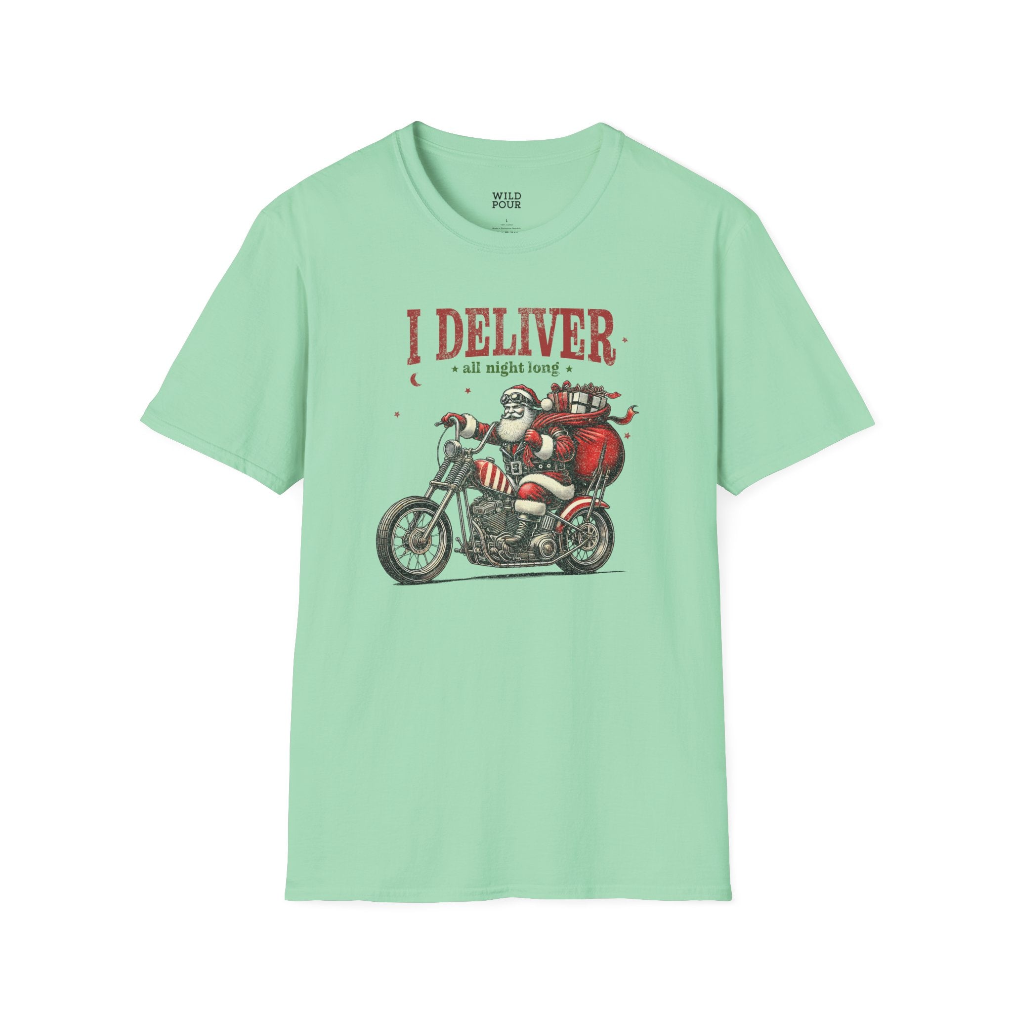 I Deliver All Night Long, Santa Tee - Ultra-soft and super comfy hoodies, made from a thick blend of cotton and polyester.