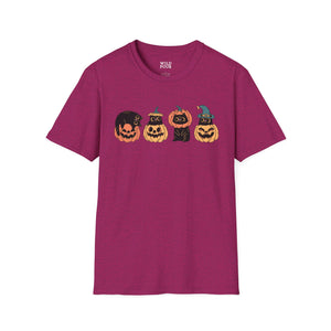 Black Cats and Pumpkins Tee-Adult Tees-Wild Pour