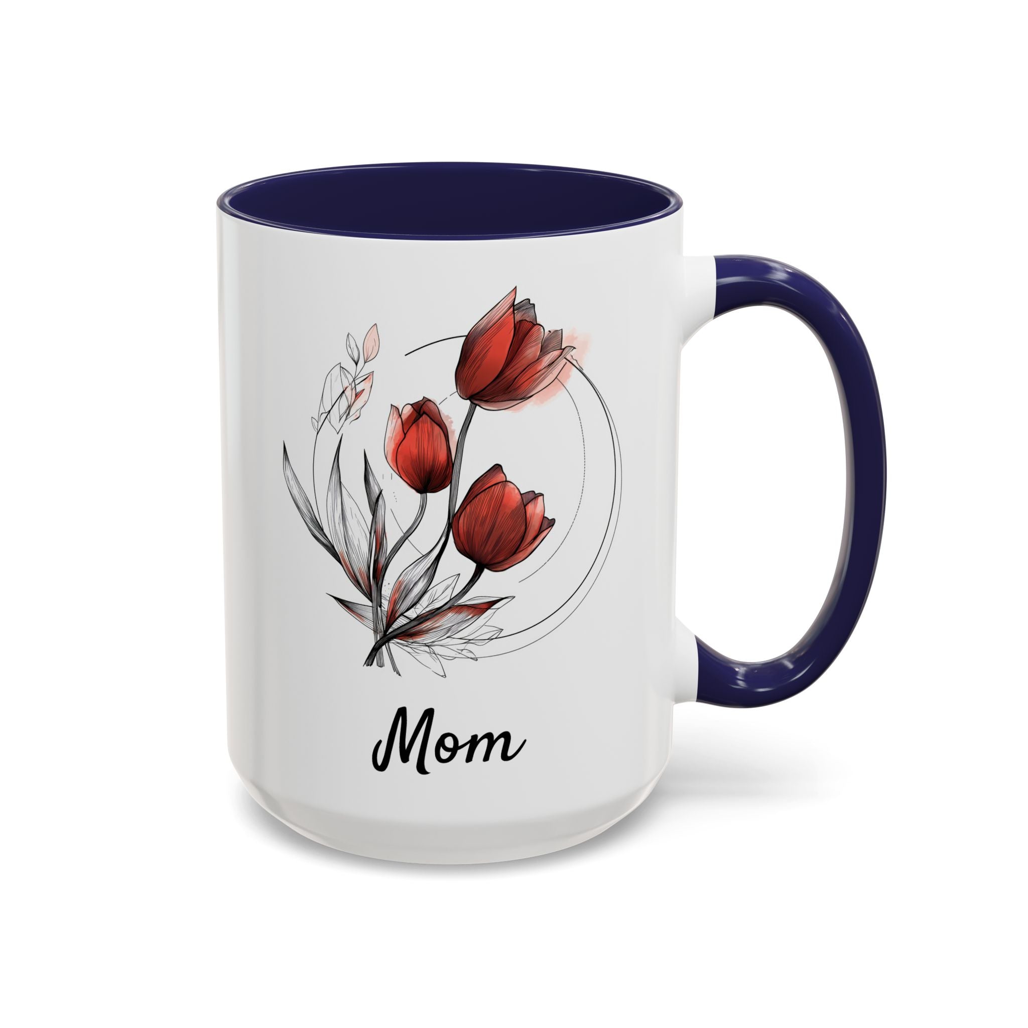 April Tulips, Personalized Birth Month Mug-Mug-Wild Pour