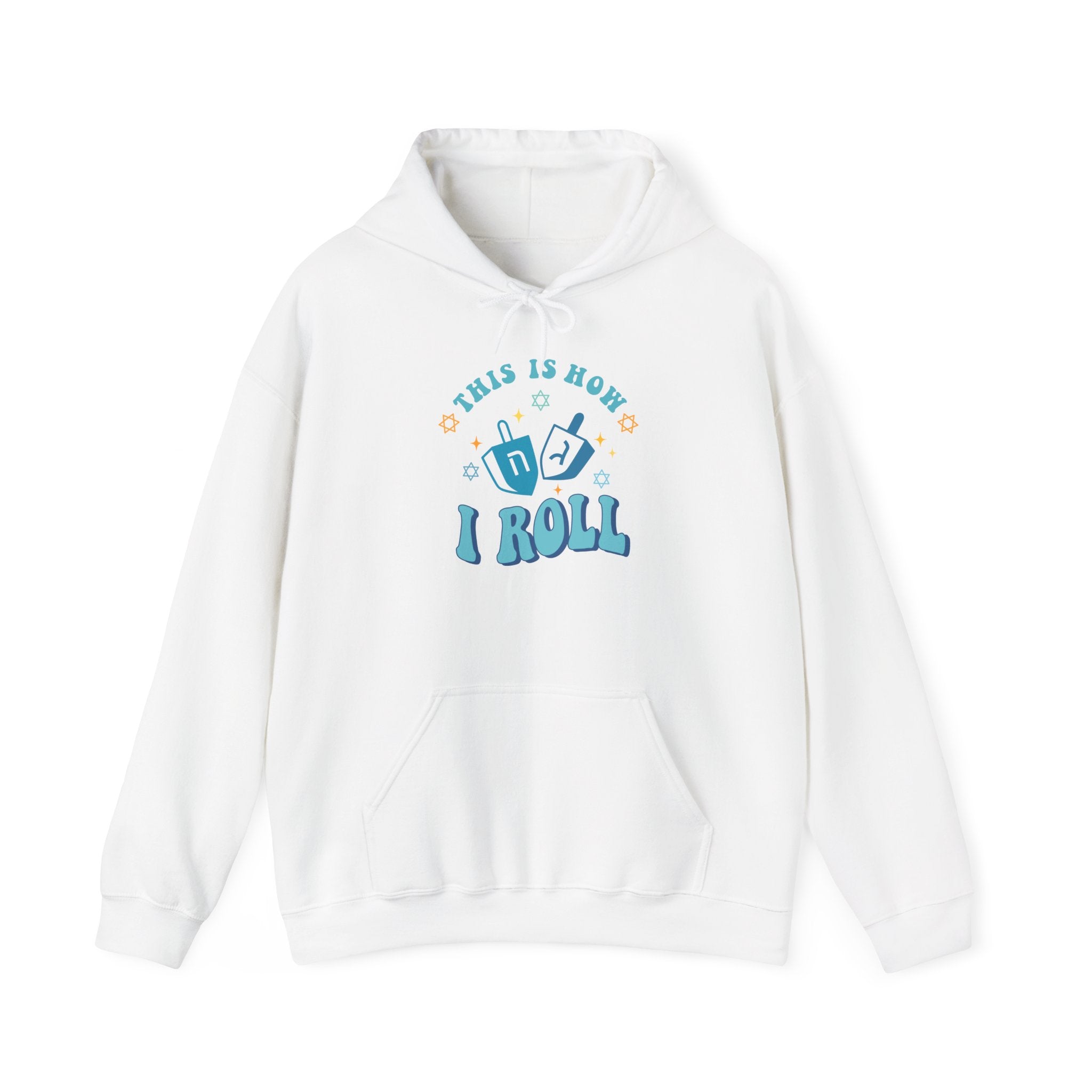 This is How I Roll, Dreidel Hoodie-Hoodie-Wild Pour