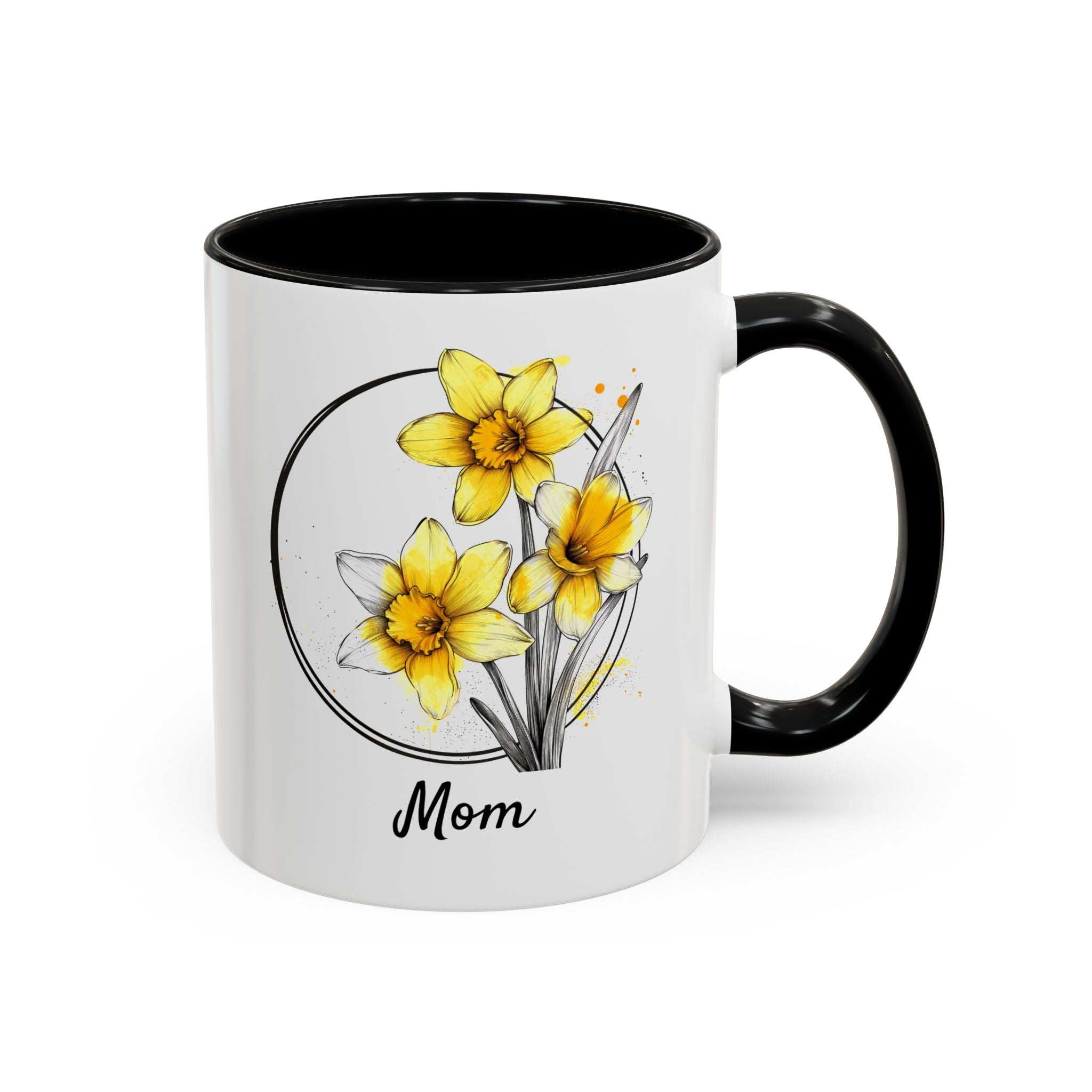 March Daffodil, Personalized Birth Month Mug-Mug-Wild Pour