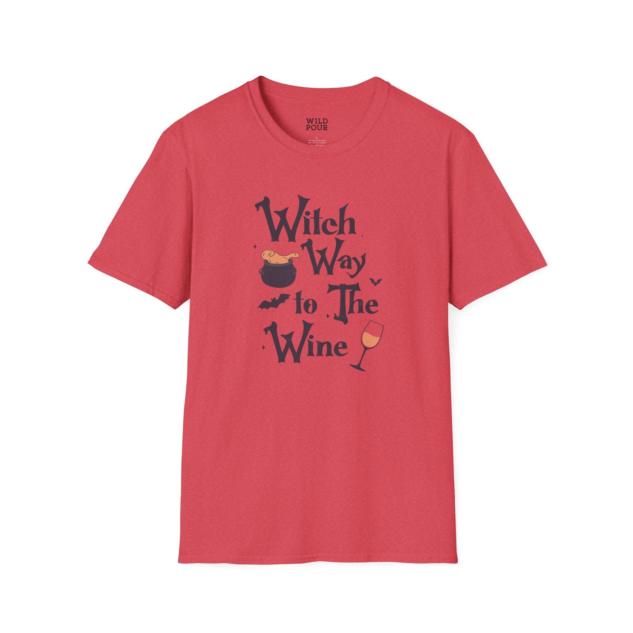 Witch Way to the Wine Tee-Adult Tees-Wild Pour