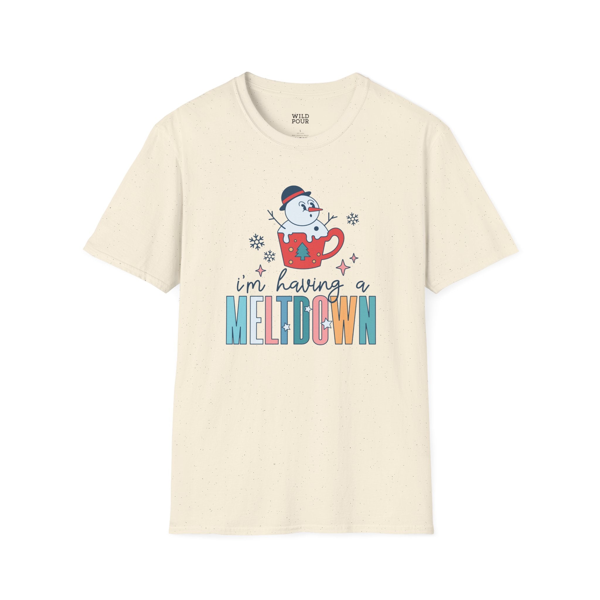 I'm Having a Meltdown, Snowman Tee-Adult Tees-Wild Pour