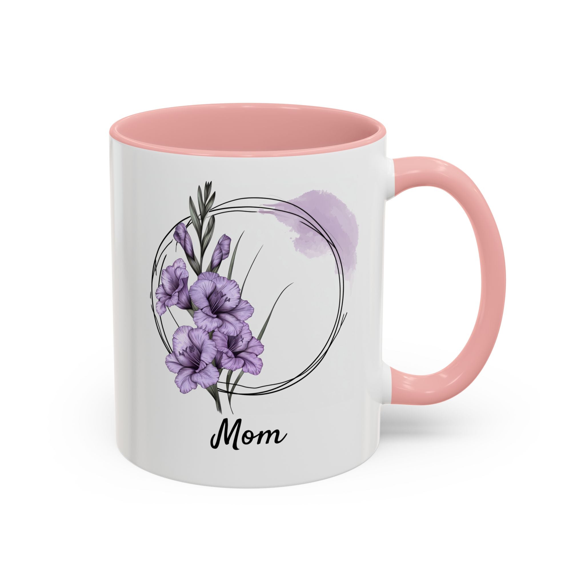 August Gladiolus, Personalized Birth Month Mug-Mug-Wild Pour