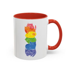 Rainbow Cat Stack Mug-Mug-Wild Pour