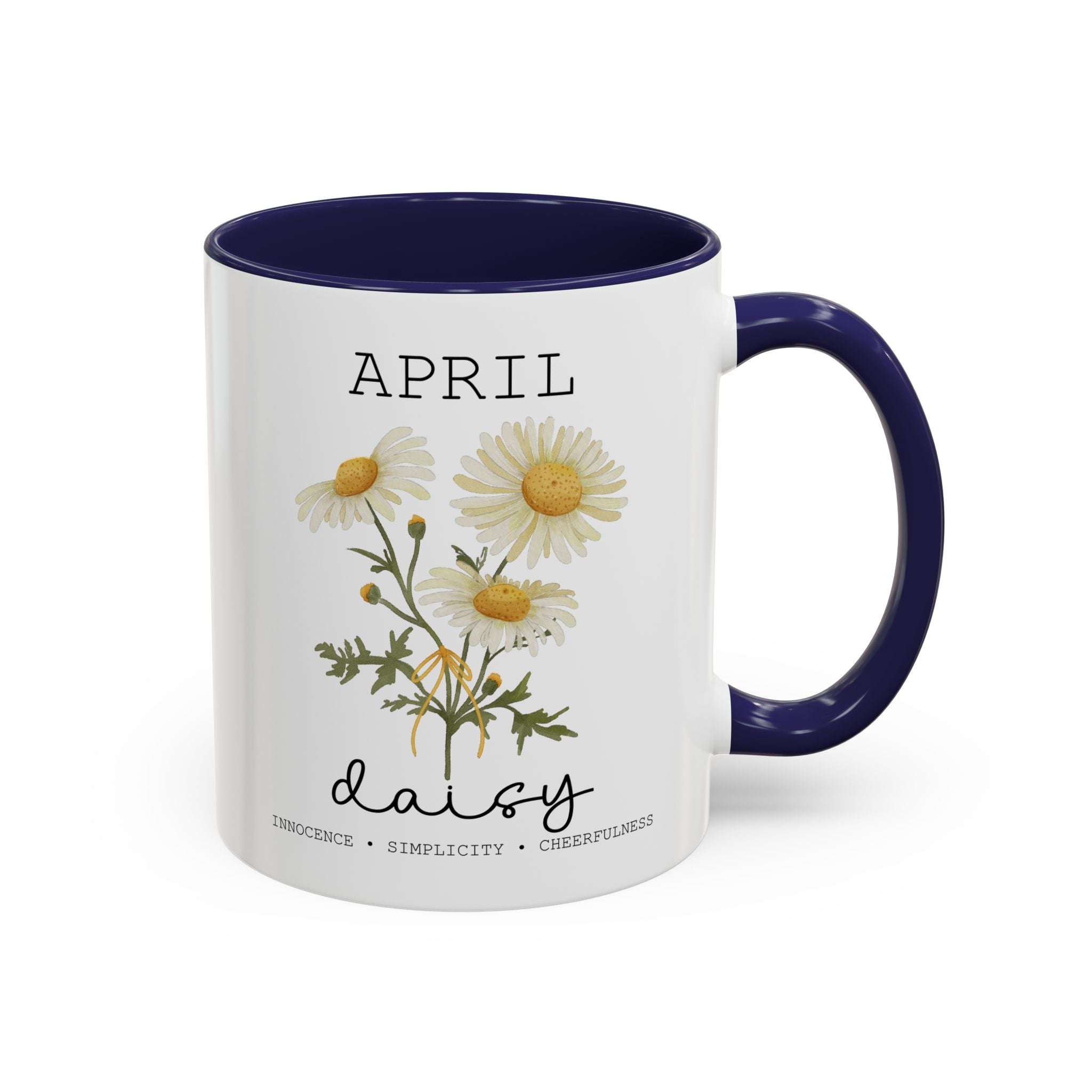 April Daisy, Virtues Birth Month Mug-Mug-Wild Pour