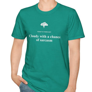 Cloudy With a Chance of Sarcasm Tee-Adult Tees-Wild Pour