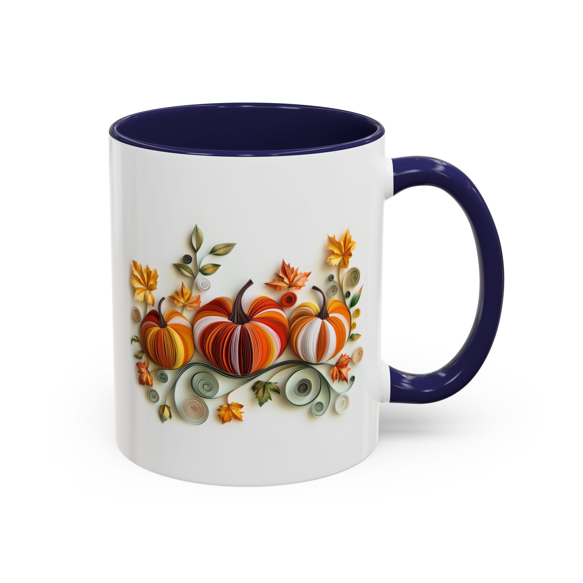 Fall Gourds, Paper Quilling Mug-Mug-Wild Pour