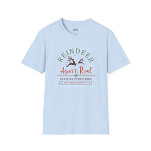 Reindeer Aren't Real Tee-Adult Tees-Wild Pour