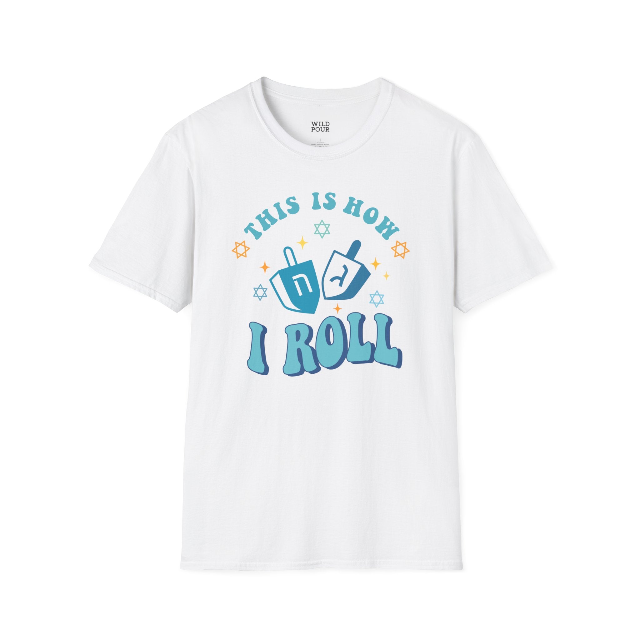 This is How I Roll, Dreidel Tee-Adult Tees-Wild Pour