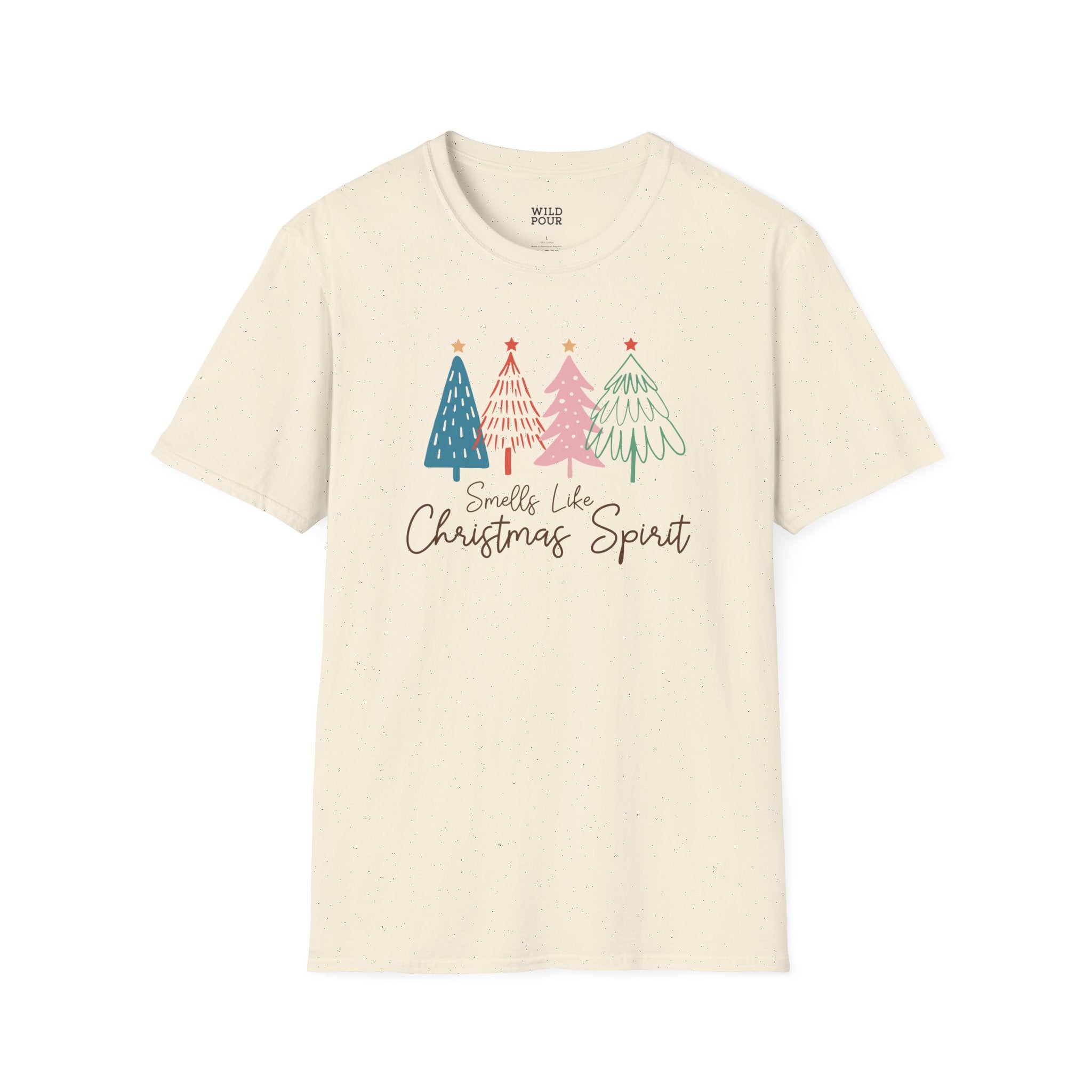 Smells Like Christmas Spirit Tee-Adult Tees-Wild Pour