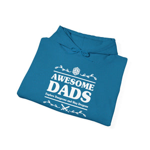 Awesome Dads Explore Dungeons & Slay Dragons, D&D Hoodie-Hoodie-Wild Pour