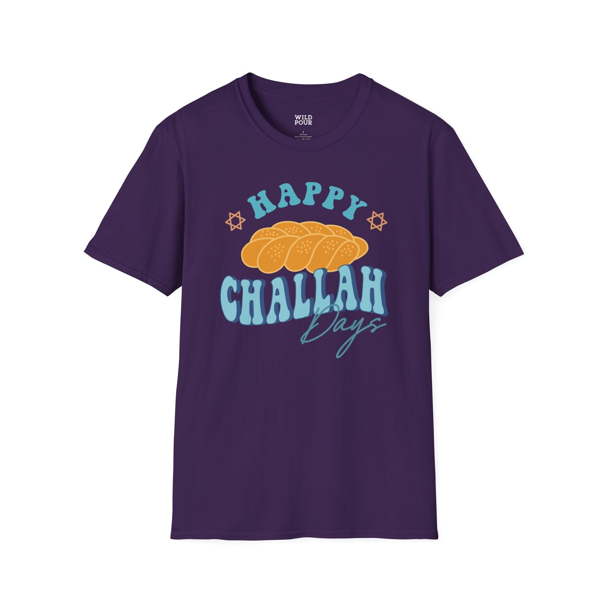 Happy Challah Days Tee-Adult Tees-Wild Pour