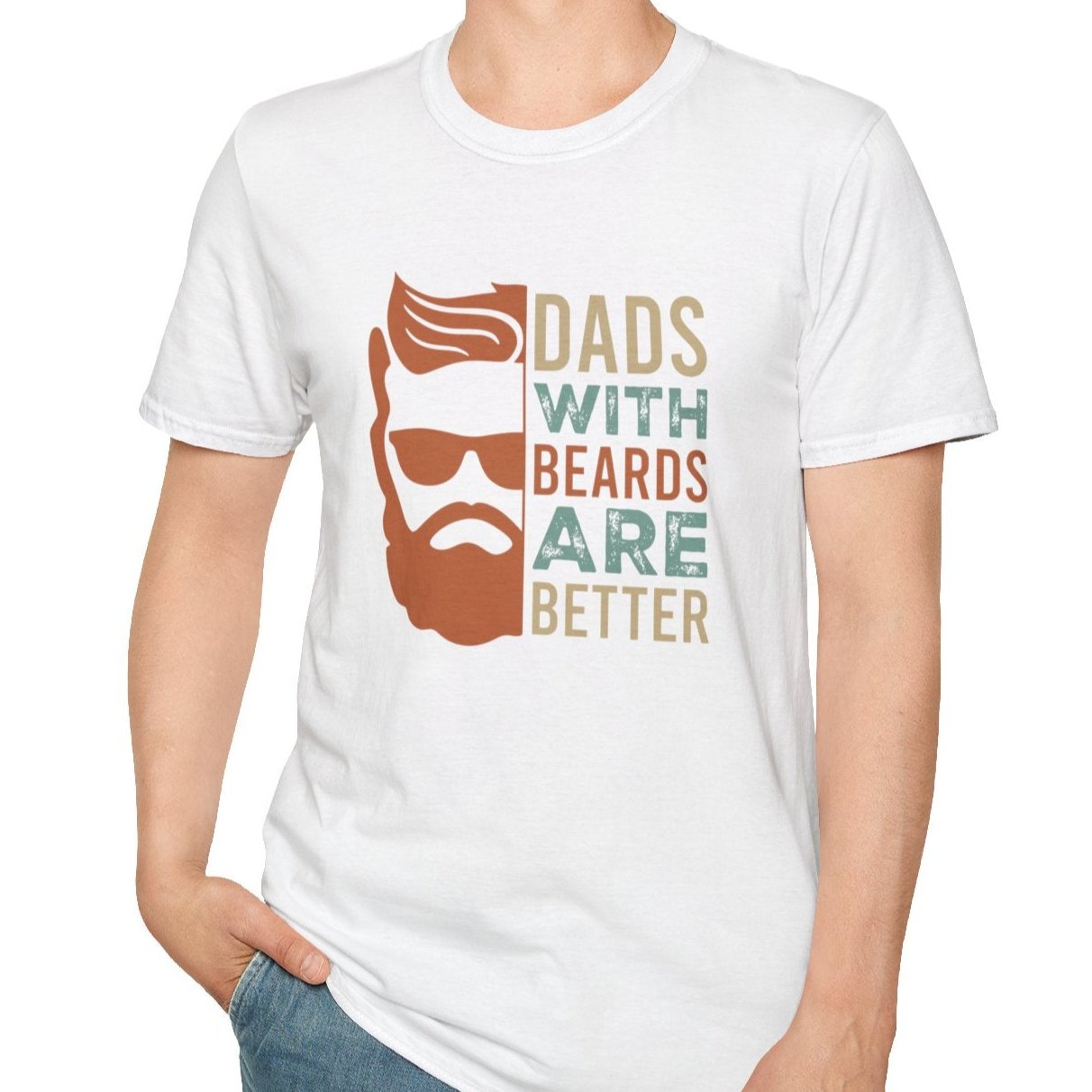 Dads With Beards are Better Tee-Adult Tees-Wild Pour