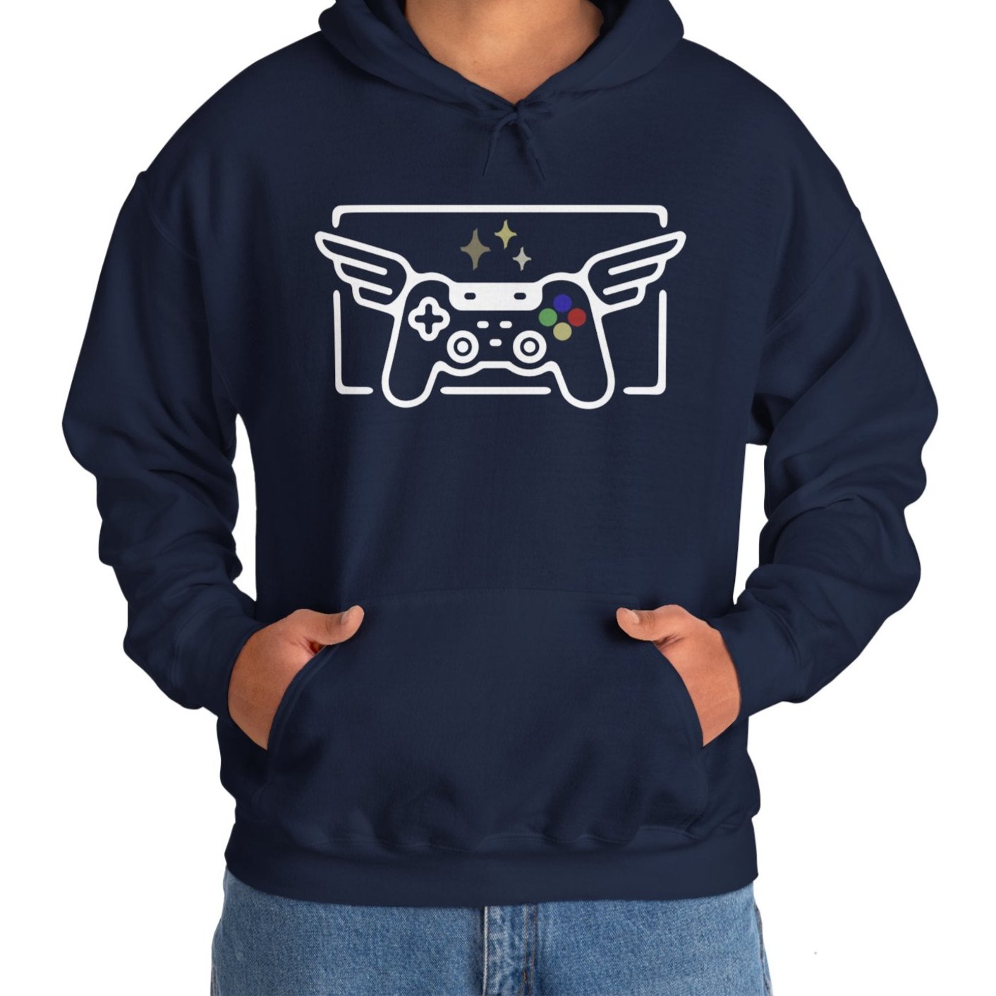 Earn Your Wings, Gaming Controller Hoodie-Hoodie-Wild Pour